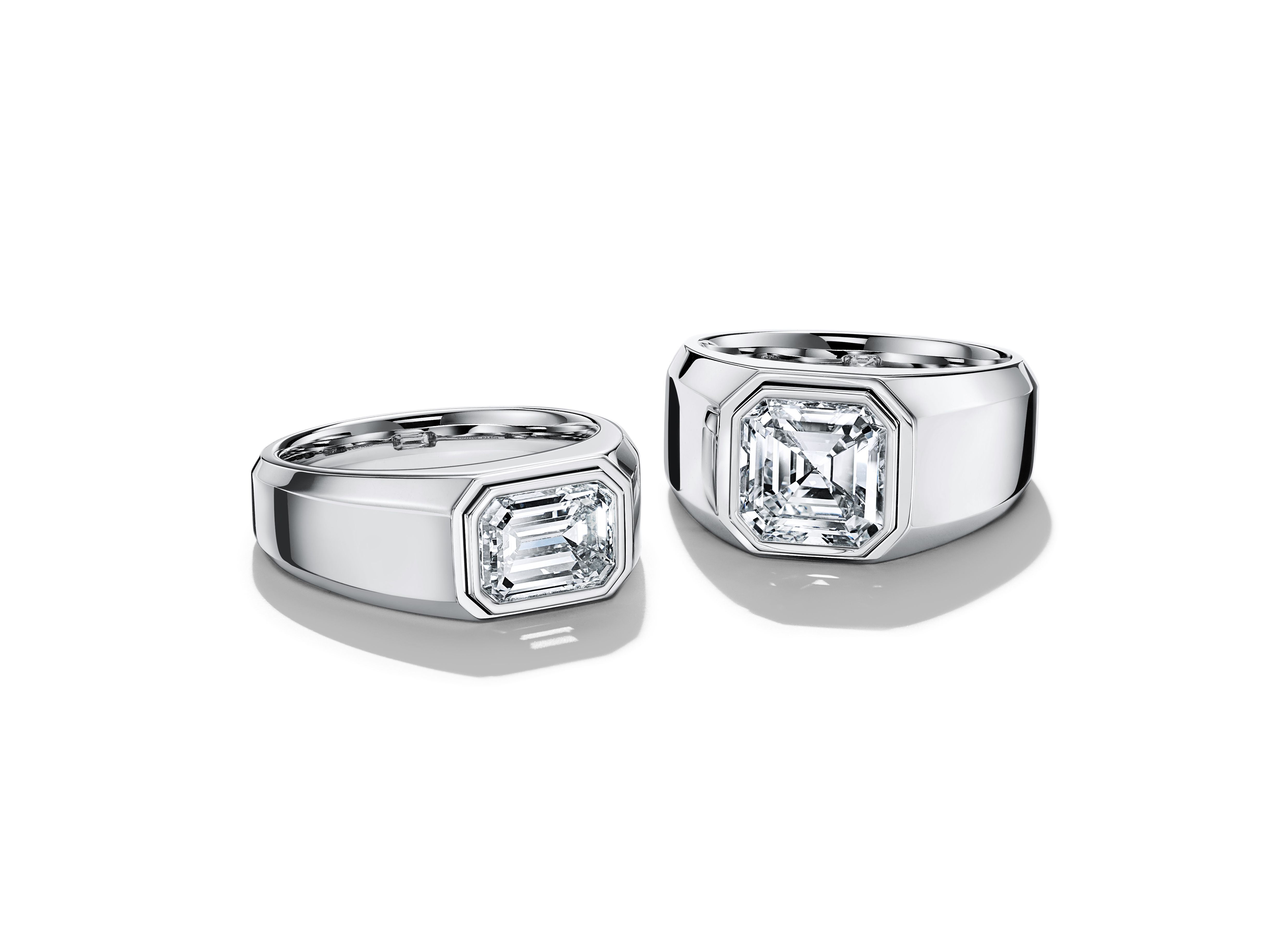 Tiffany & Co. Platinum Gold Crest Men's Ring