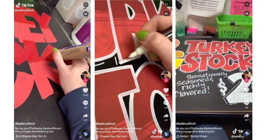 This TikTok Video Shows A Trader Joe's Sign Being Made