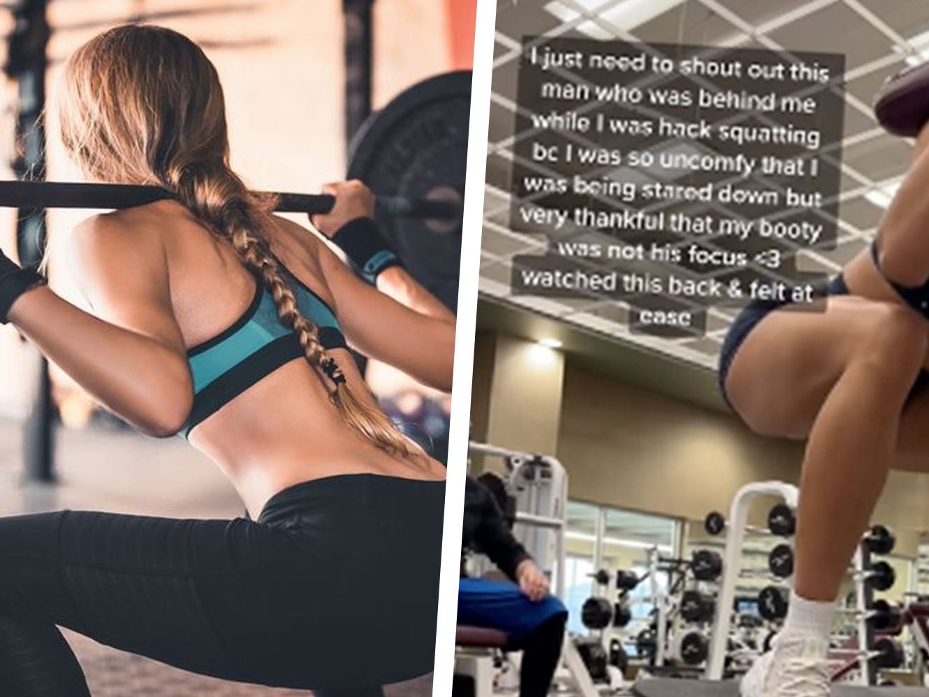 women squat gym motivation