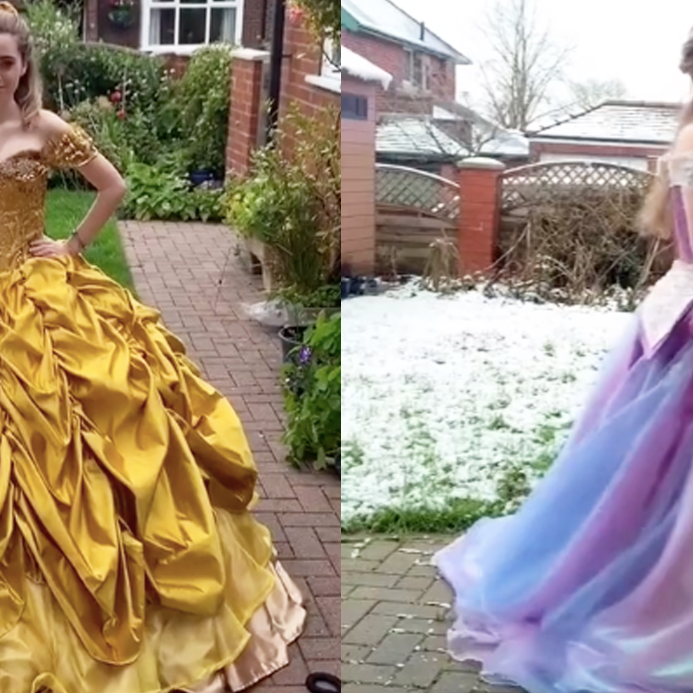 TikTok account creates real-life Disney princess dresses