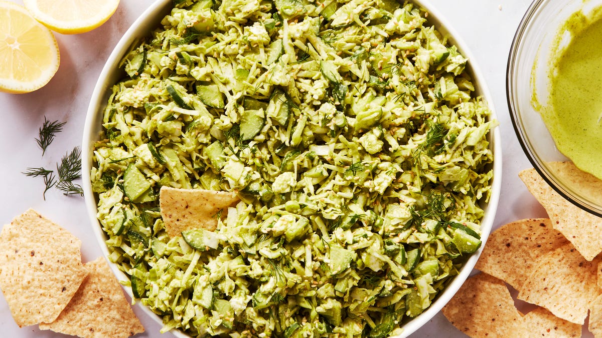 Video player poster image preview for The TikTok-Viral Green Goddess Salad Is Definitely Worthy Of The Hype