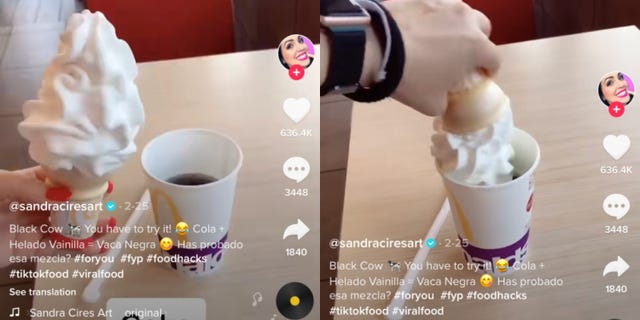 tiktok mcdonald's ice cream float