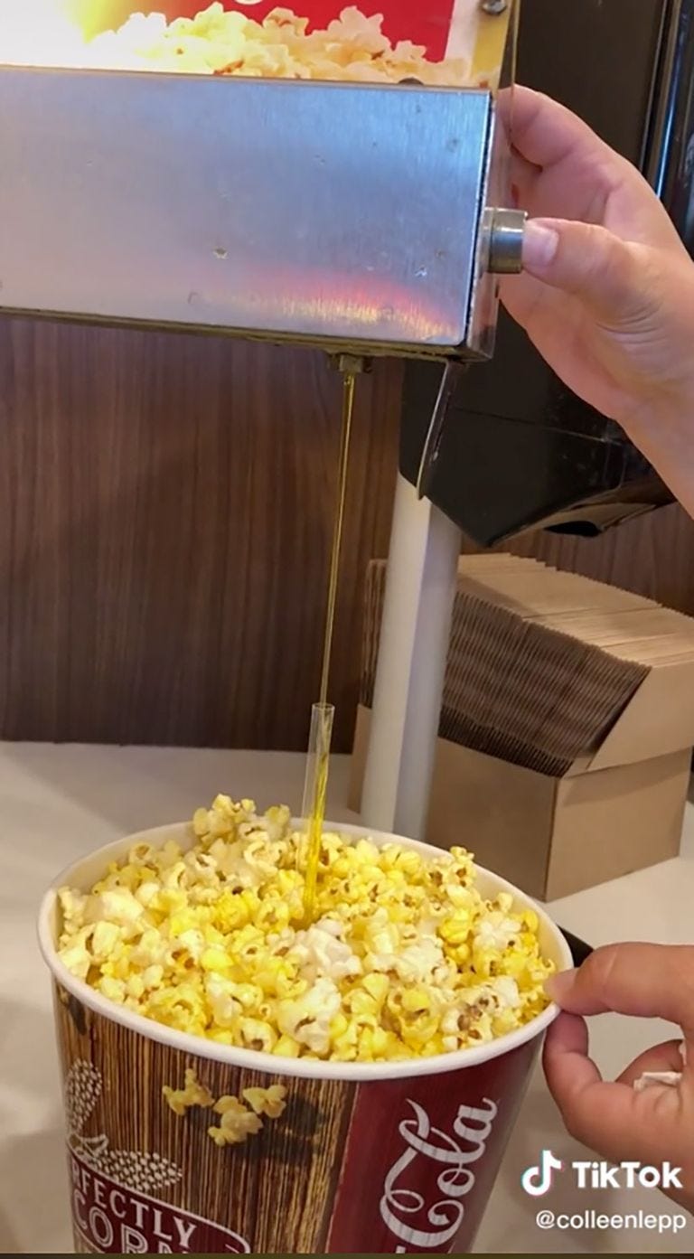 tiktok popcorn hack