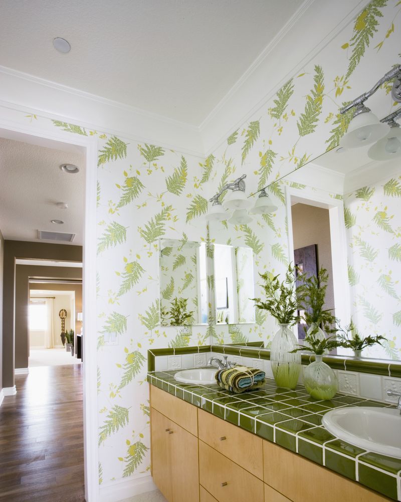 Green Cheetah Fabric, Wallpaper and Home Decor