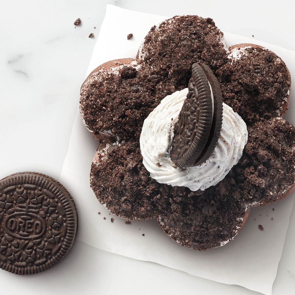 Tim Hortons Has a New Oreo Dream Donut Thats Topped With Vanilla Icing and  Cookie Pieces