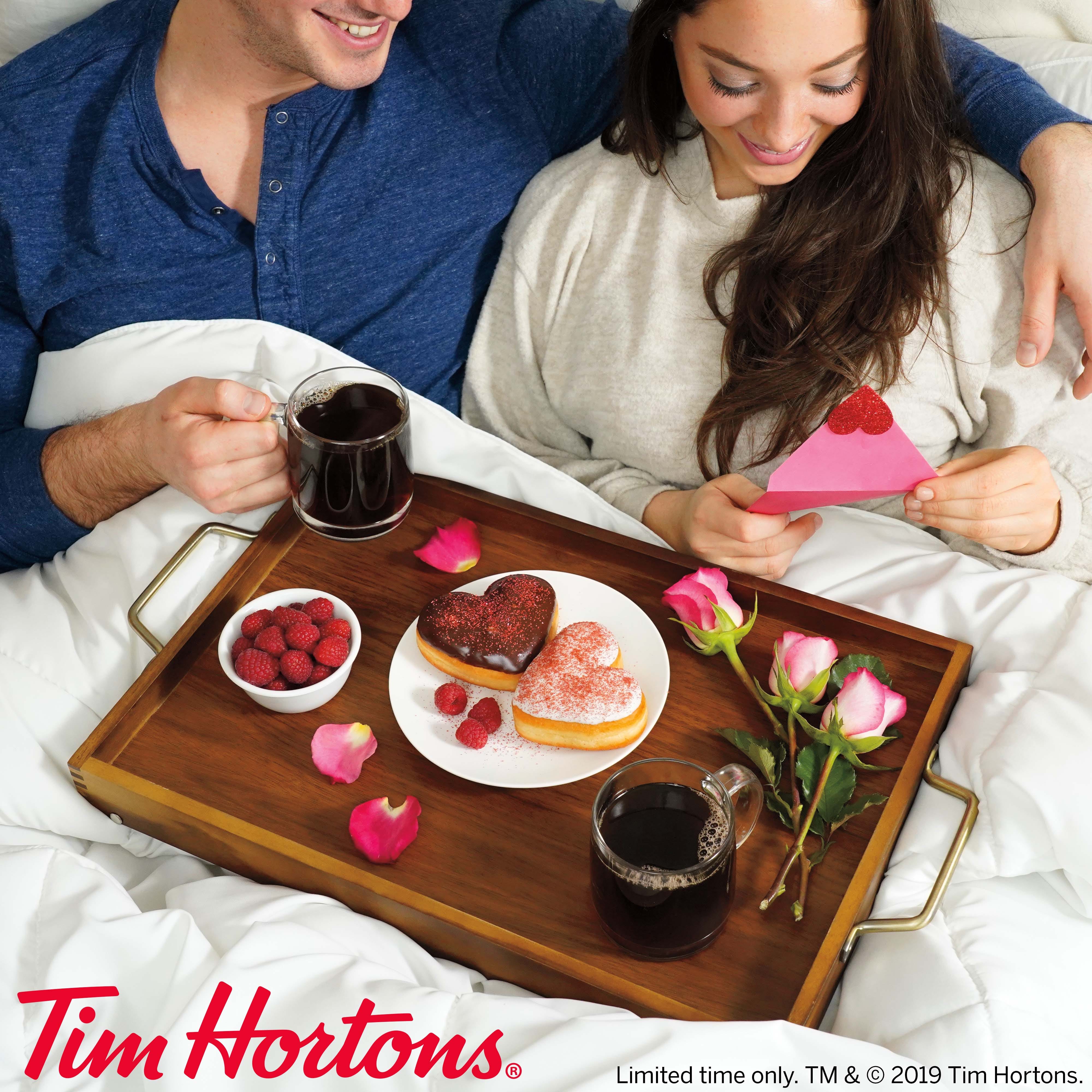 Tim Hortons' Valentine’s Day Menu Includes HeartShaped Donuts