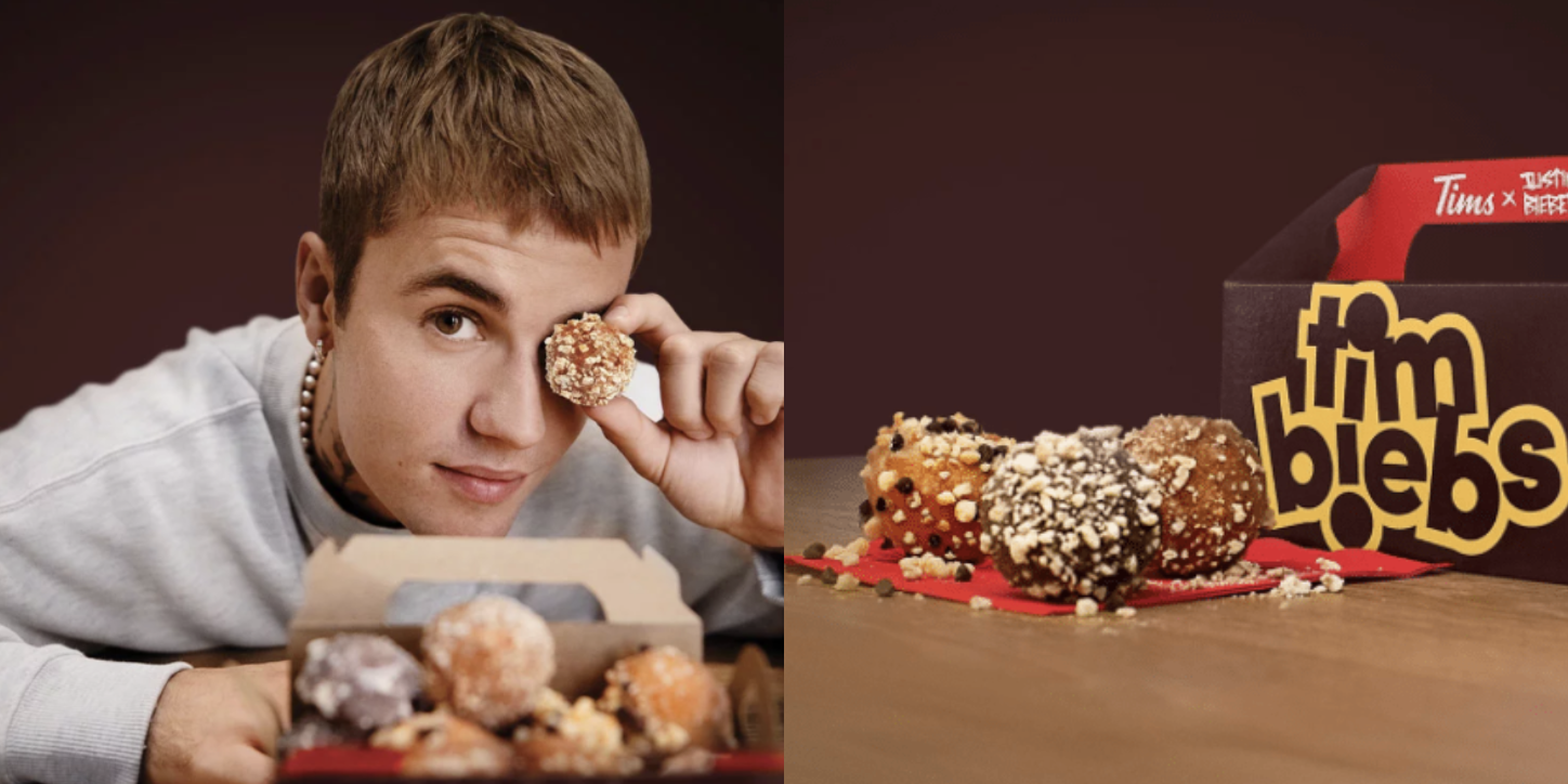 Justin Bieber and Tim Hortons Are Launching 'Timbiebs' Timbits