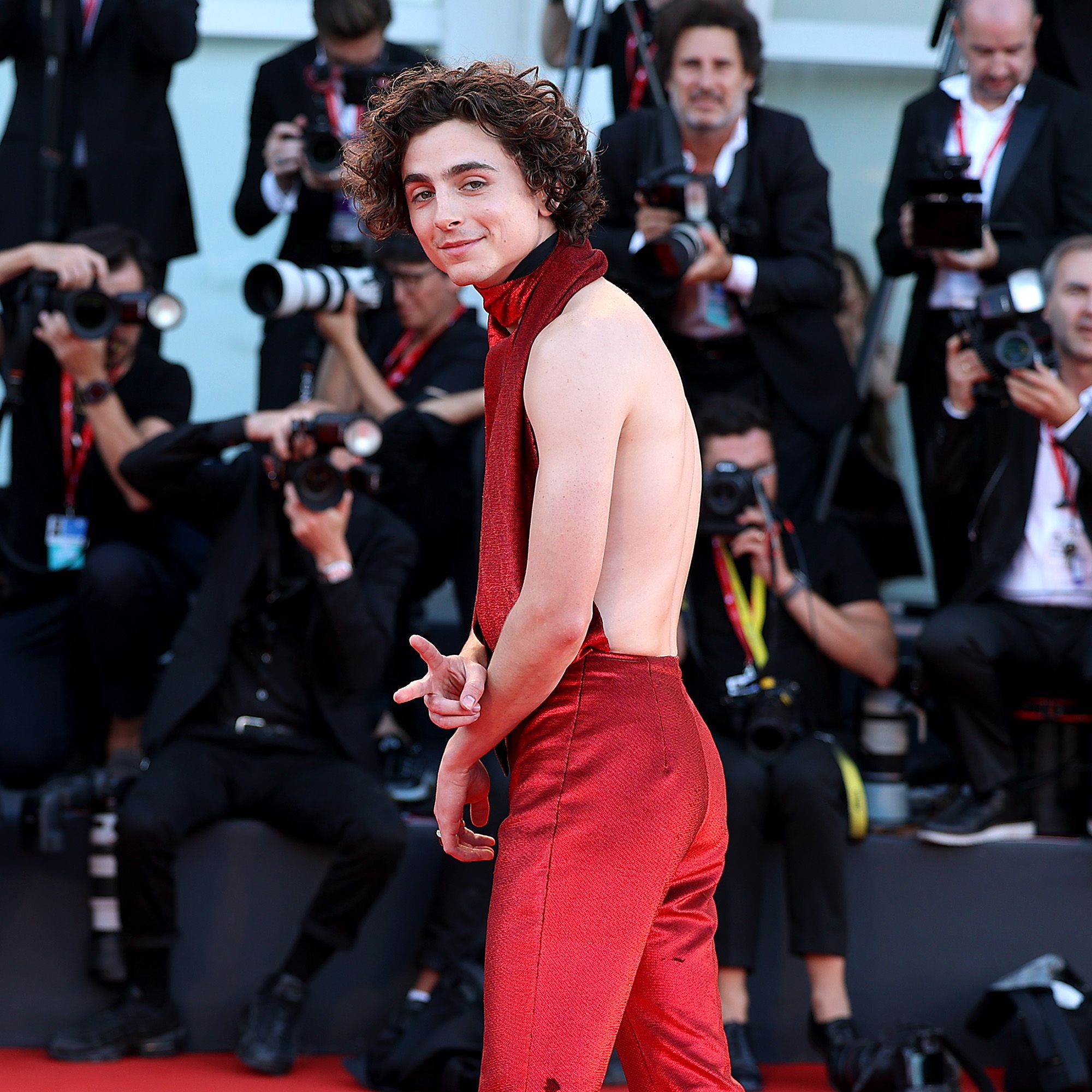 Fans Think Timothée Chalamet Was at the Kardashian Christmas Party Based on a Blurry Photo