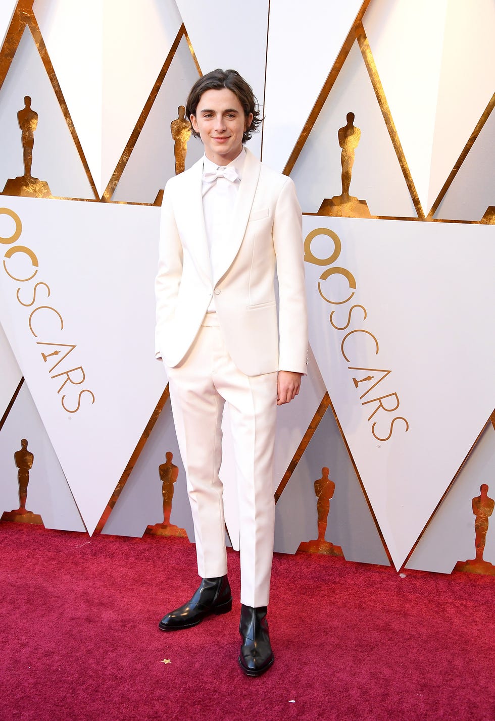 Timothée Chalamet Brings Meme-Centric Formalwear to the Oscars