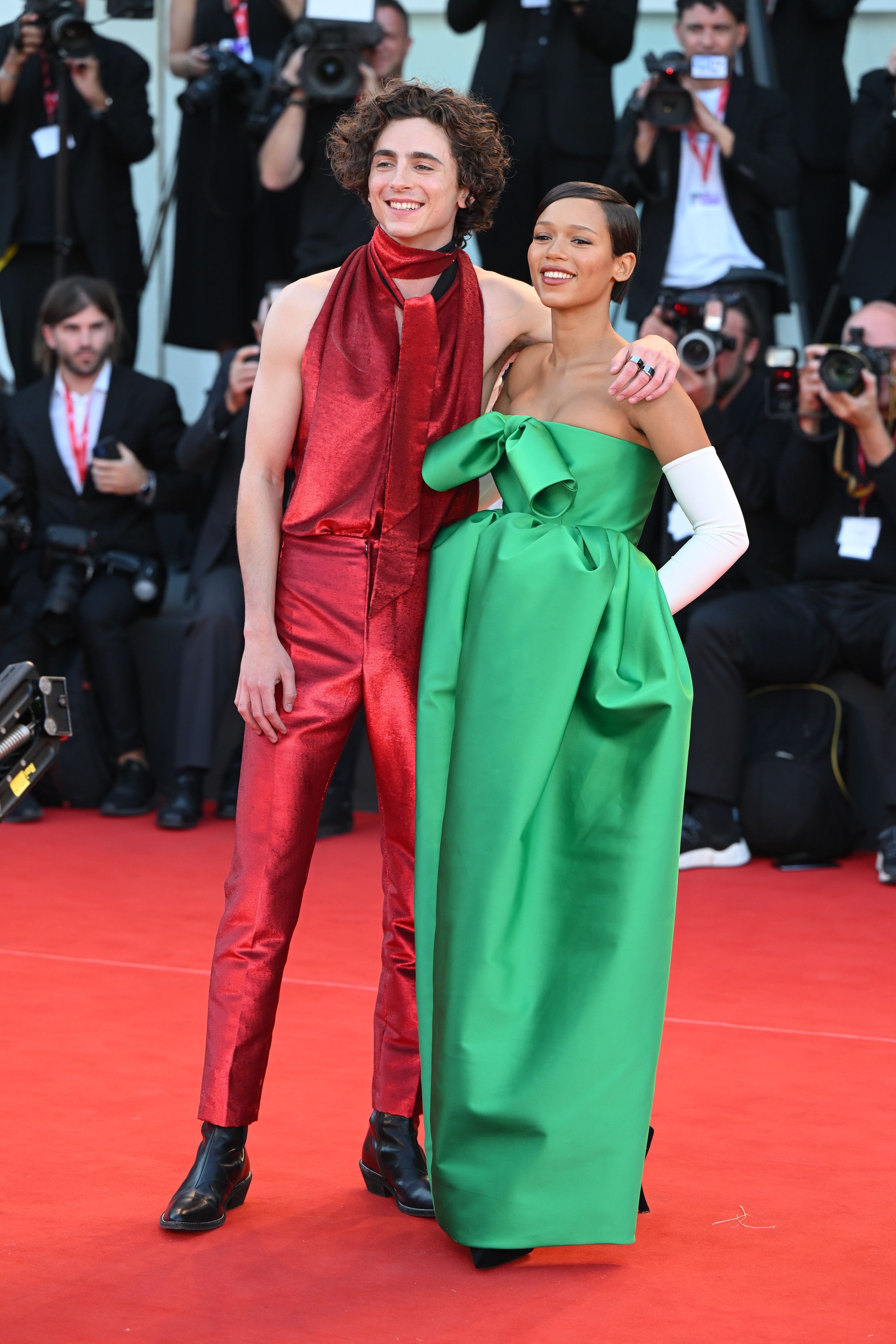 Timothée Chalamet and Taylor Russell Make a Stellar Red-Carpet Duo