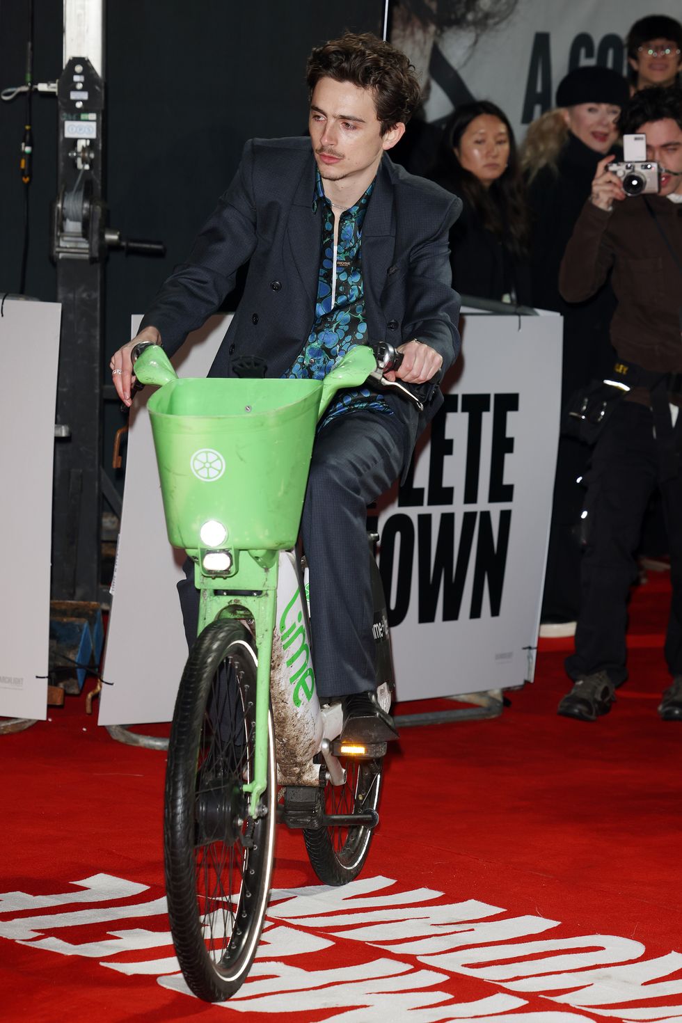 timothee chalamet at the a complete unknown london premiere