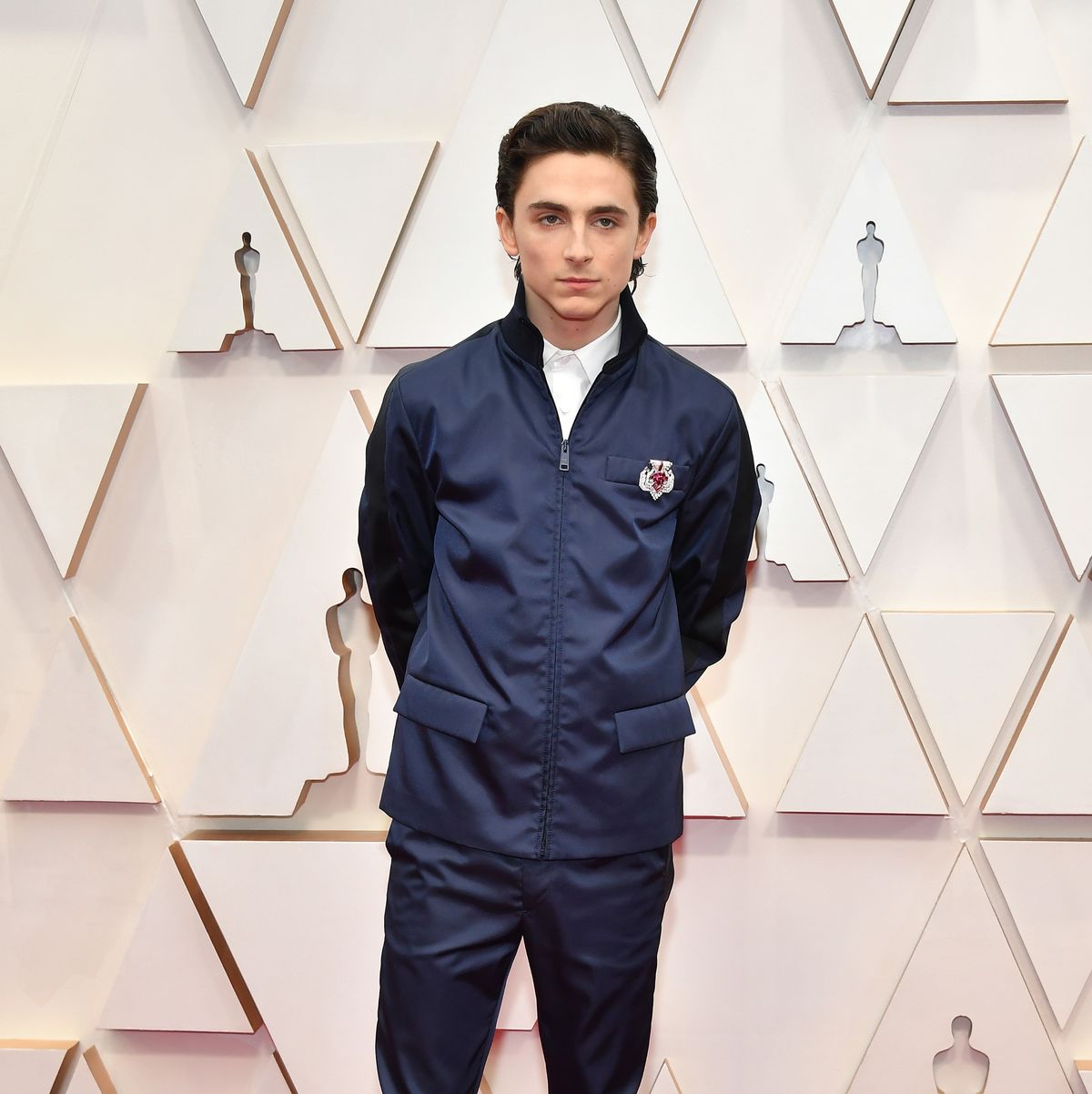 Timothée Chalamet Wears a Prada Jacket to the Oscars 2020