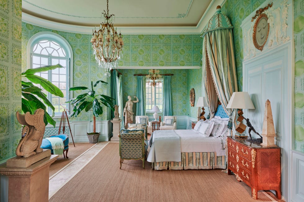 chateau de la chevallerie in the loire valley in france designed by timothy corrigan private quarters bedroom