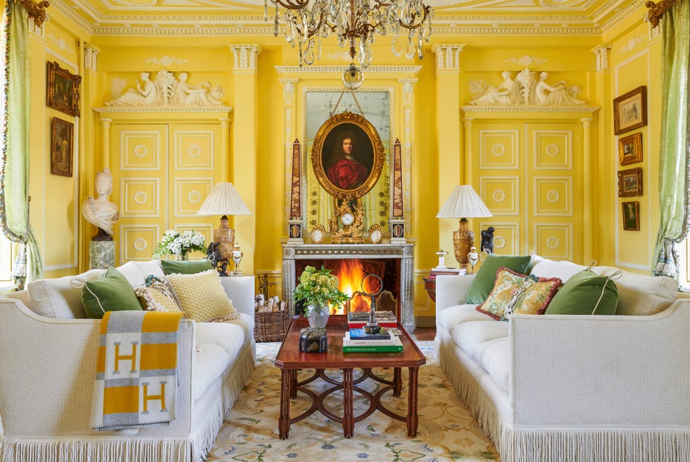 chateau de la chevallerie in the loire valley in france designed by timothy corrigan yellow salon