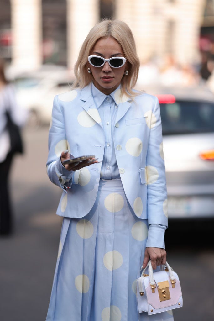 10 idee street style per indossare i pois