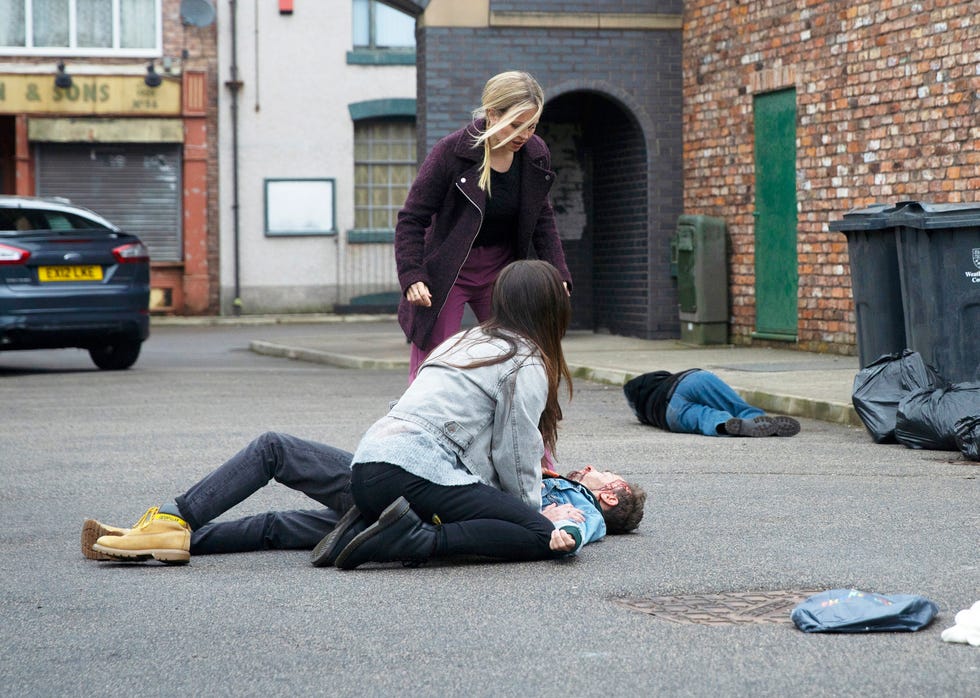 Coronation Street death fears: David and Daisy's car drama in 30 pictures