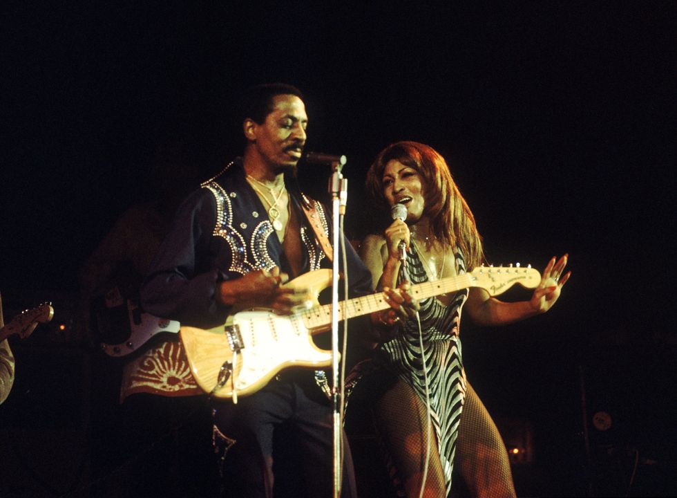 Ike Turner and Tina Turner performing live onstage