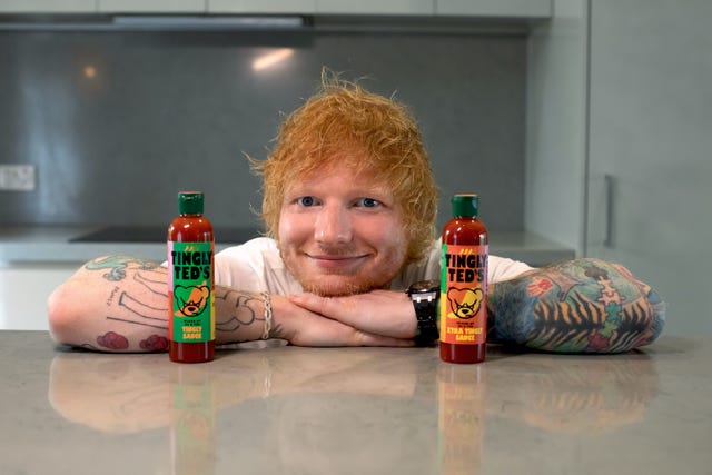 ed sheeran tingly ted's hot sauce