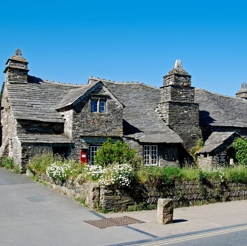 the old post office at tintagel in cornwall england