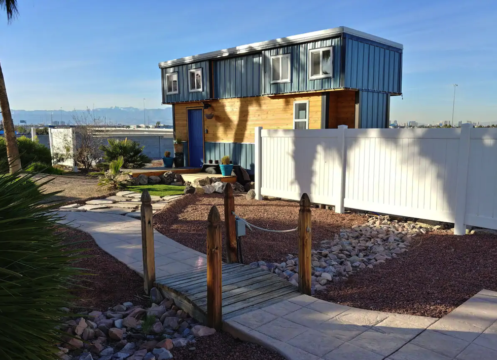 tiny home available for rental on airbnb las vegas, nevada