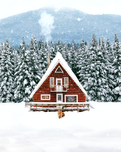 tiny houses snow cottage