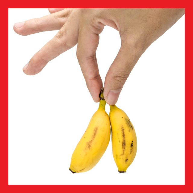 Finger, Yellow, Fruit, Food, Produce, Natural foods, Banana family, Whole food, Thumb, Nail, 