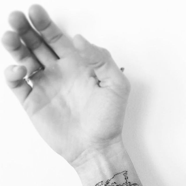simple wrist tattoo