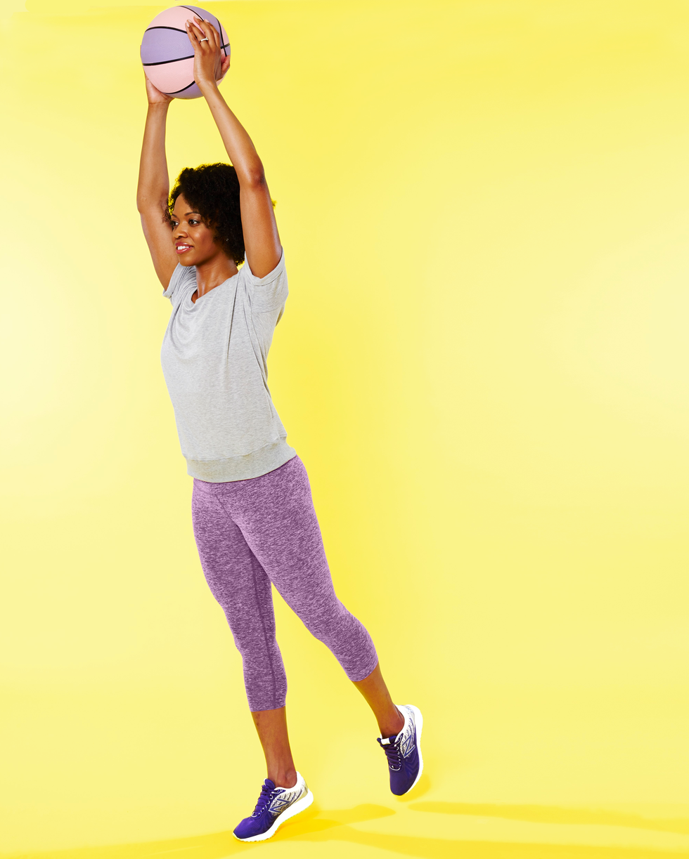 tiptoe reach balance exercise