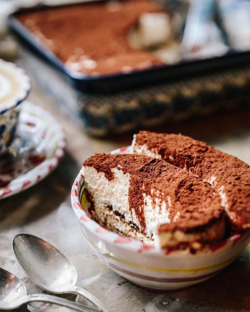 tiramisú del restaurante bel mondo, madrid