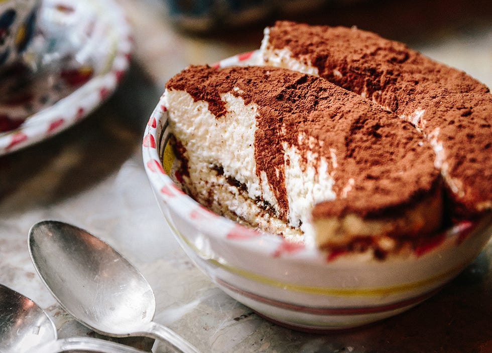 tiramisú del restaurante bel mondo, madrid