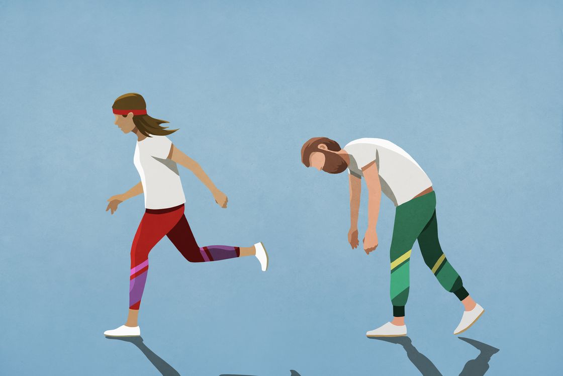Run wife run. Арты передышка после бега. Go to Jogging illustration.
