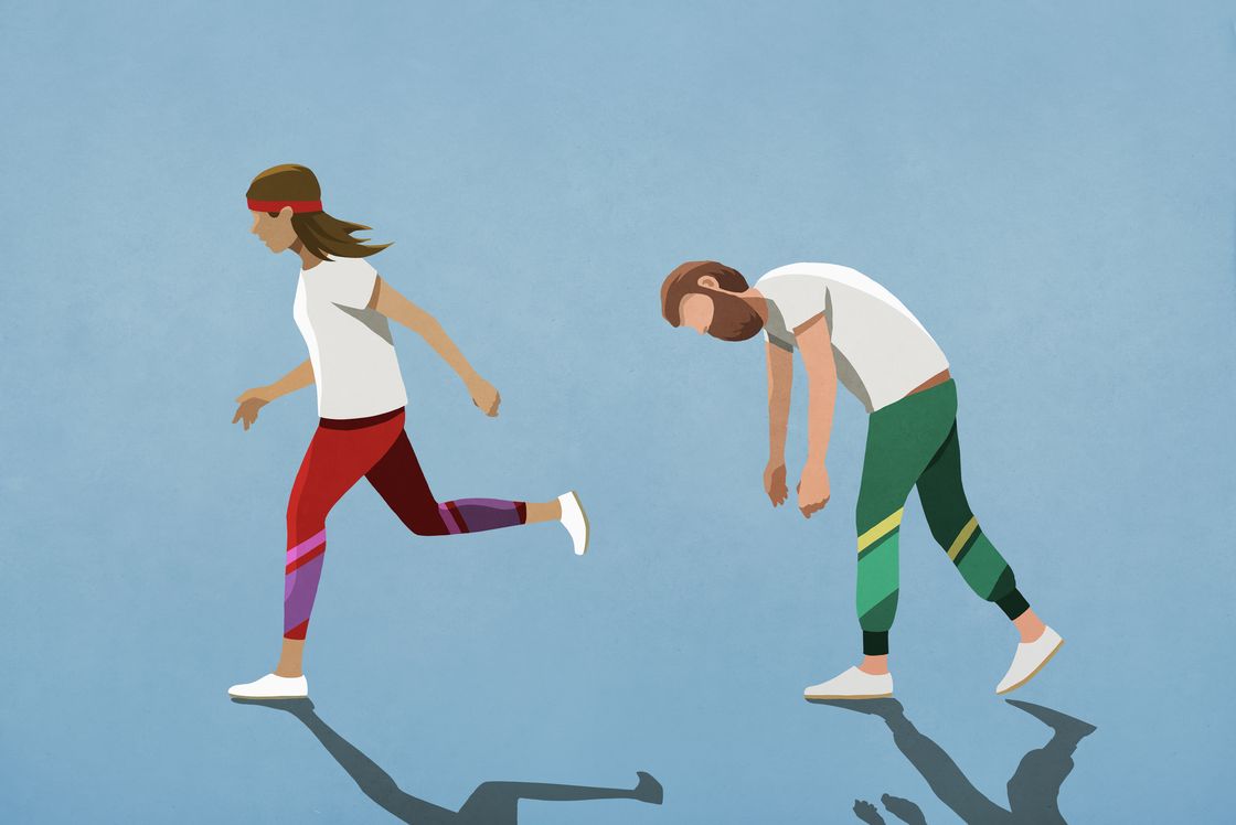 Run wife run. Арты передышка после бега. Go to Jogging illustration.
