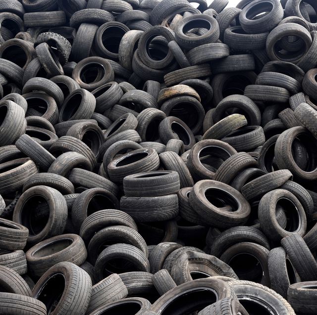 Tire, Automotive tire, Synthetic rubber, Iron, Metal, Auto part, Automotive wheel system, Pattern, Scrap, Design, 