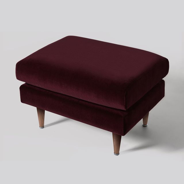 Red velvet foot stool, Swoon at Very