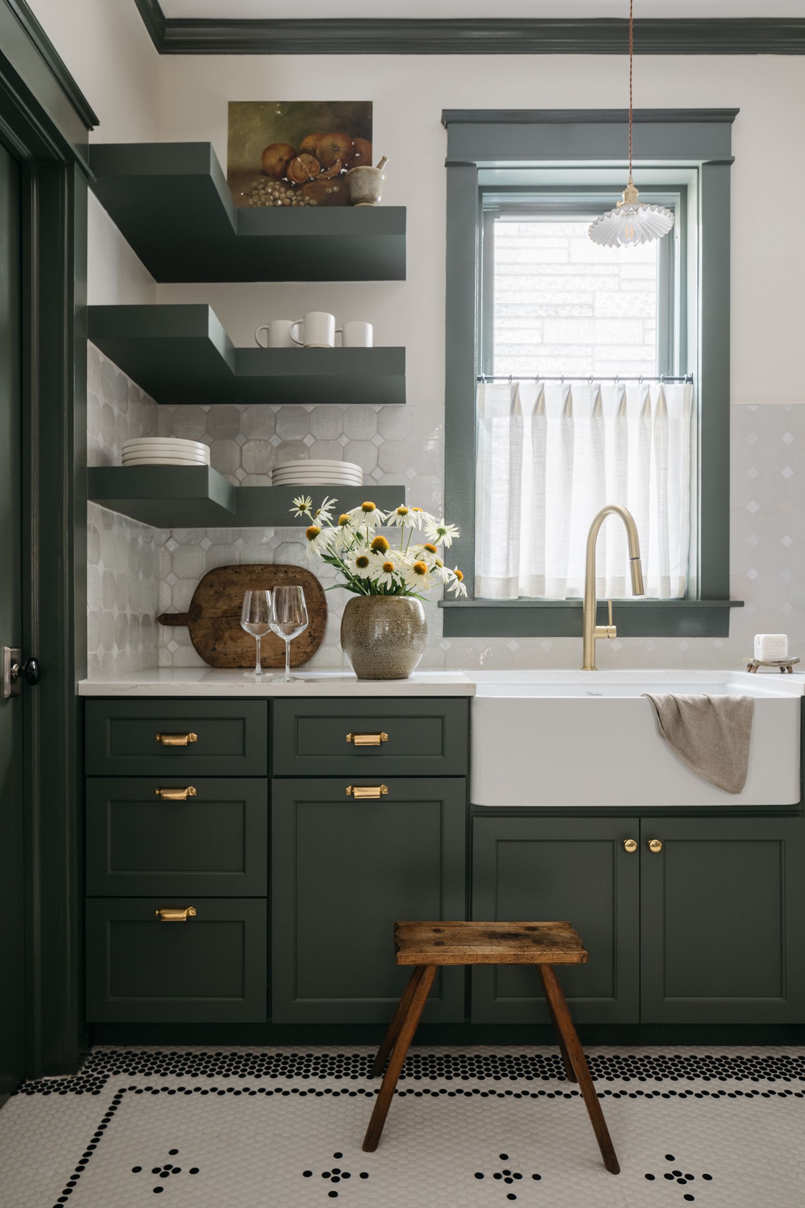 Emerald Green Kitchen Cabinets Design Ideas