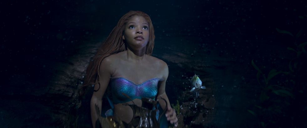 halle bailey as ariel in disney's live action the little mermaid photo courtesy of disney © 2023 disney enterprises, inc all rights reserved