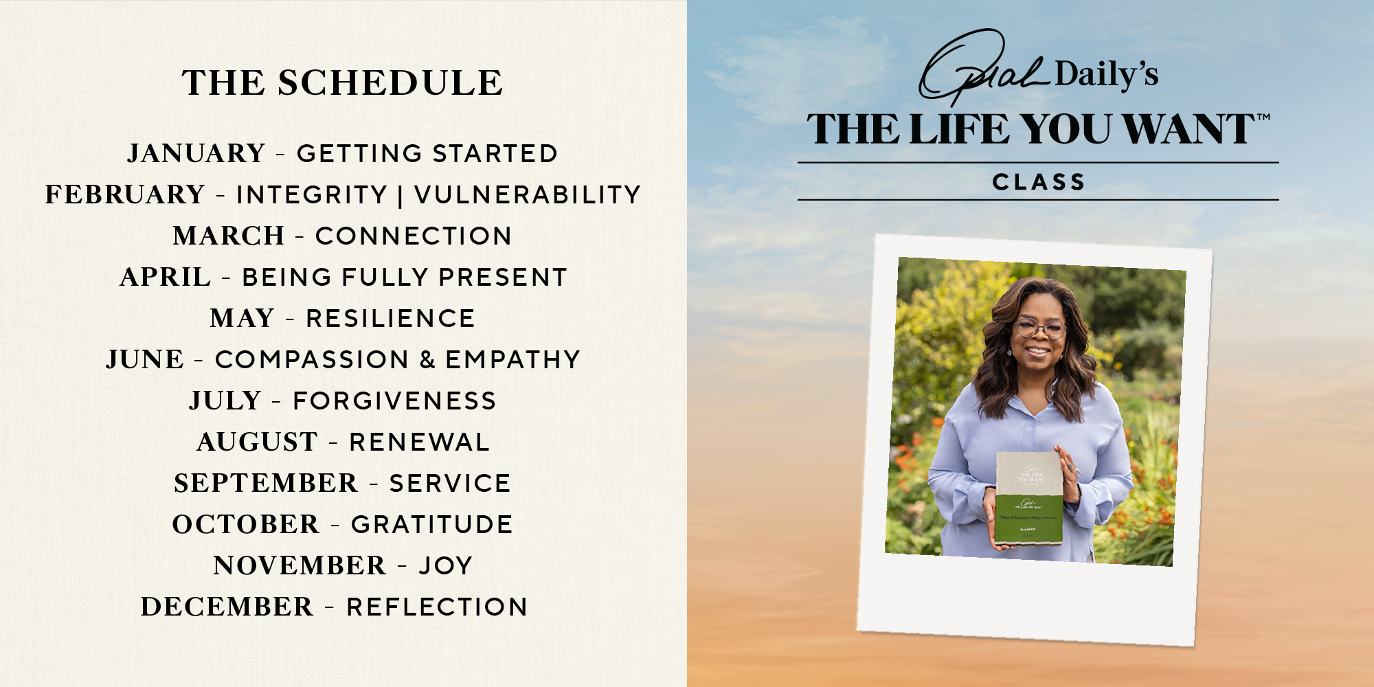 Oprah's The Life You Want™ Planner - Printable PDF