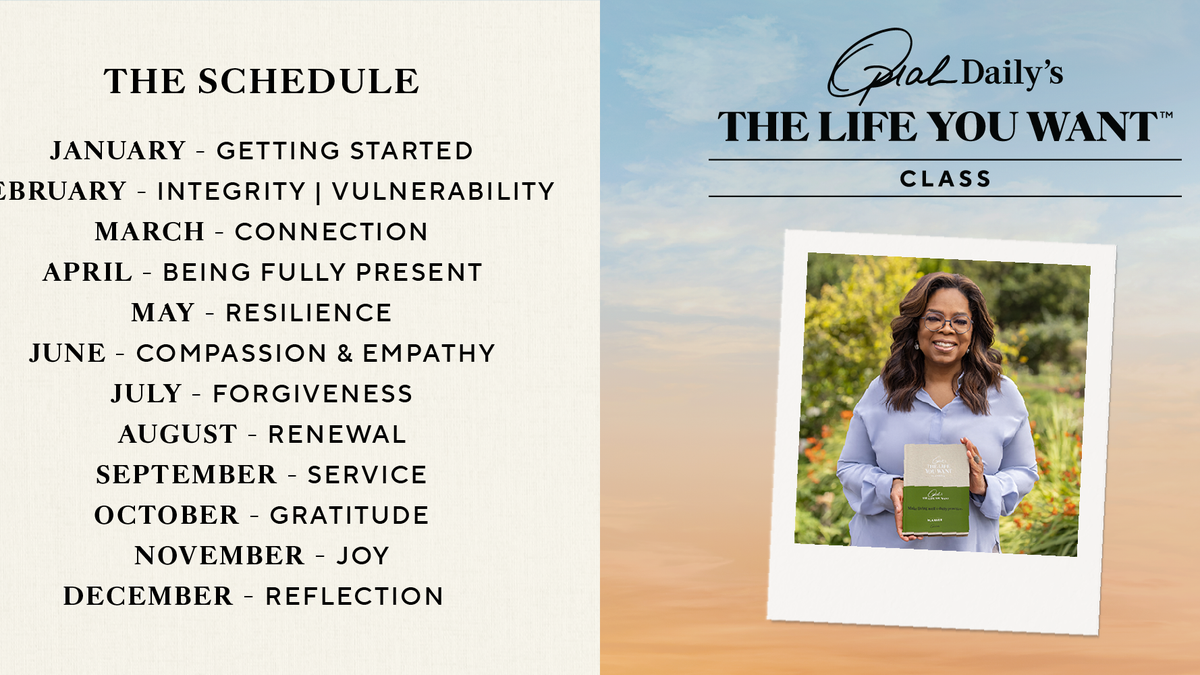preview for Take a Look at Oprah's The Life You Want Planner