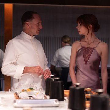 ralph fiennes and anya taylor joy in the film the menu photo by eric zachanowich courtesy of searchlight pictures © 2022 20th century studios all rights reserved