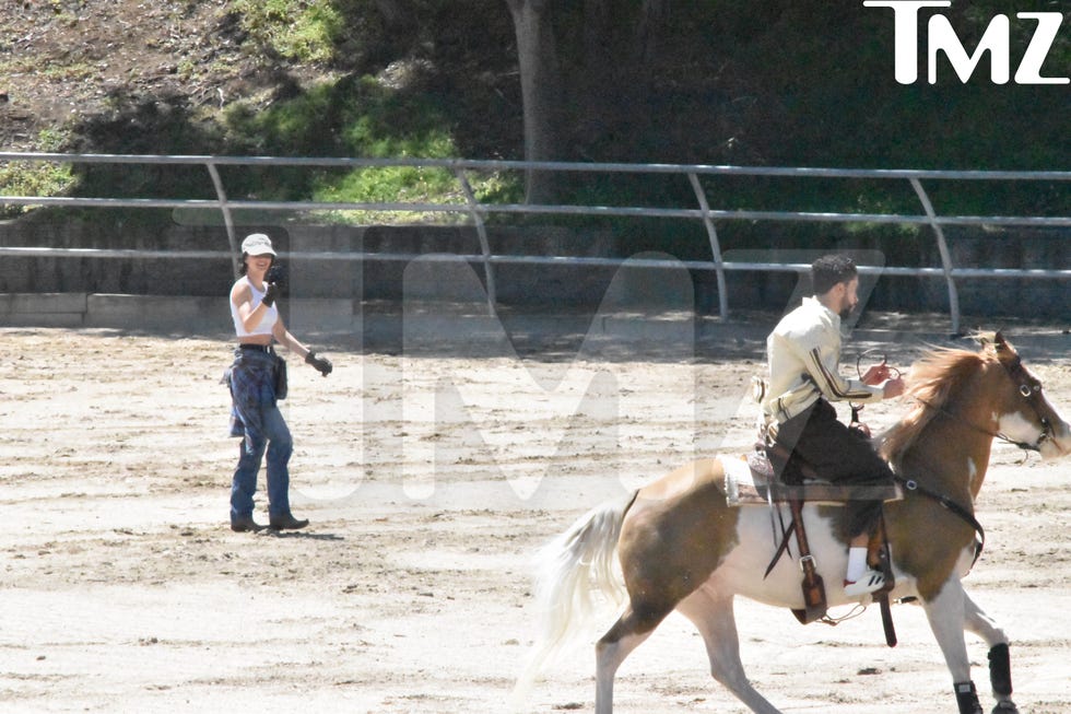 kendall jenner and bad bunny horseback riding