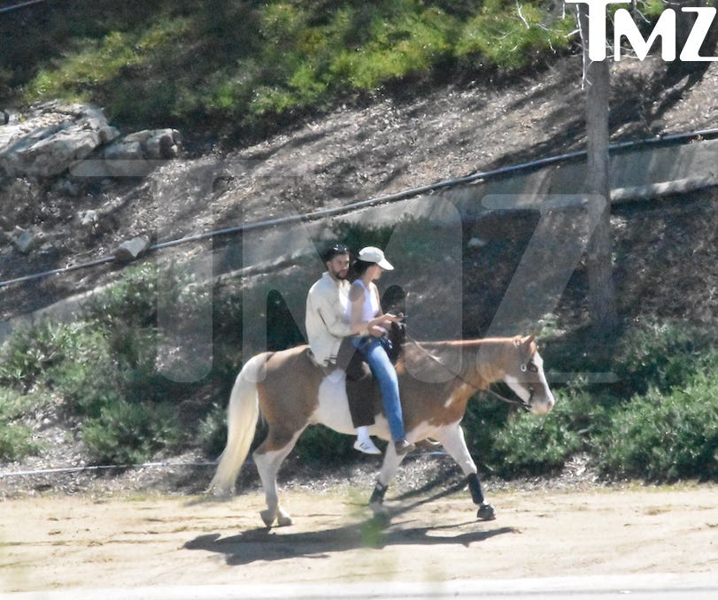 kendall jenner and bad bunny horseback riding