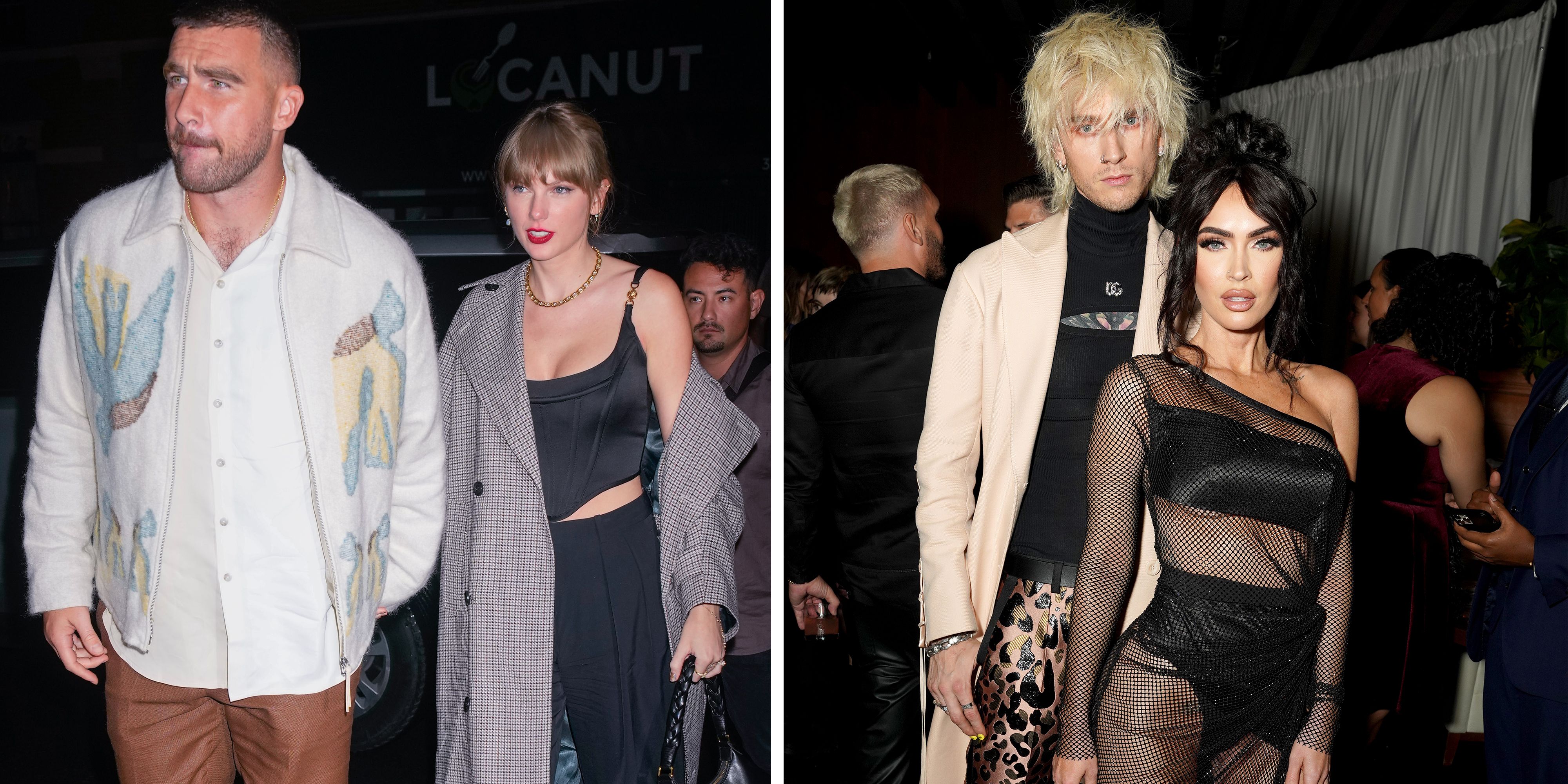 Taylor Swift and Travis Kelce Partied With Megan Fox and MGK on Super Bowl  Night