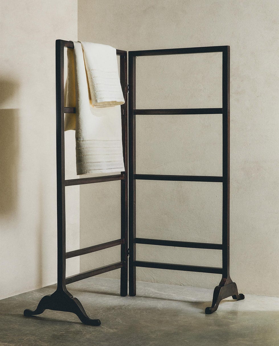 toallero plegable de madera
