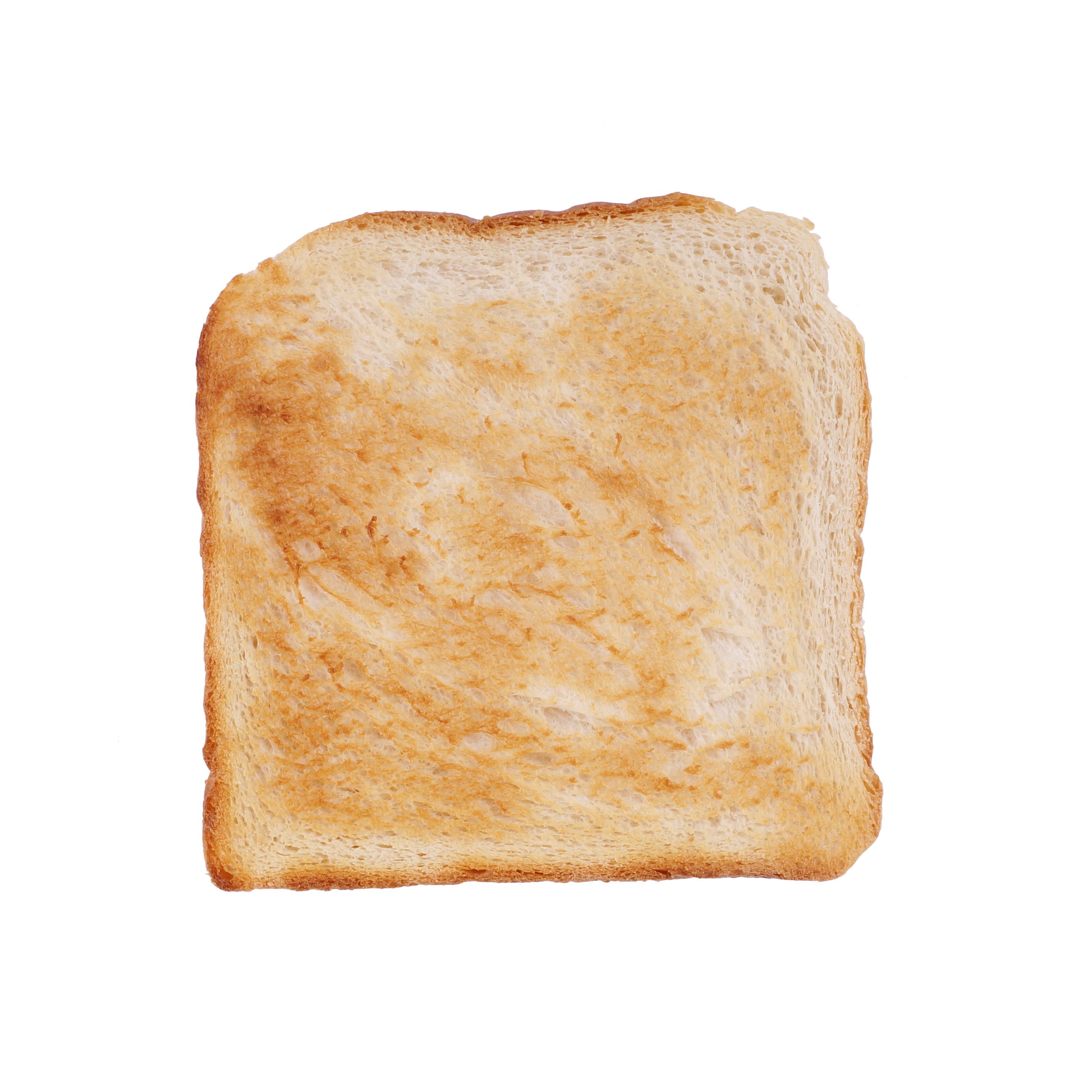 Close-Up Of Bread On White Background