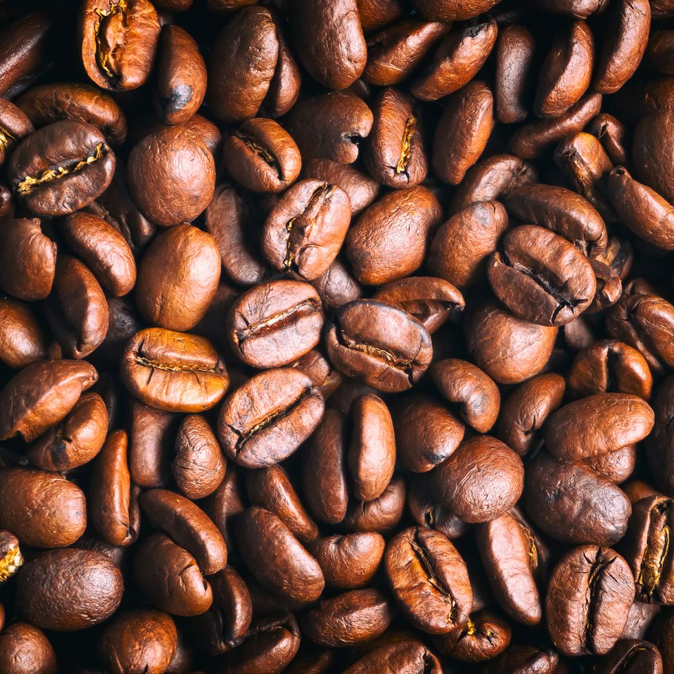 toasted coffee beans background
