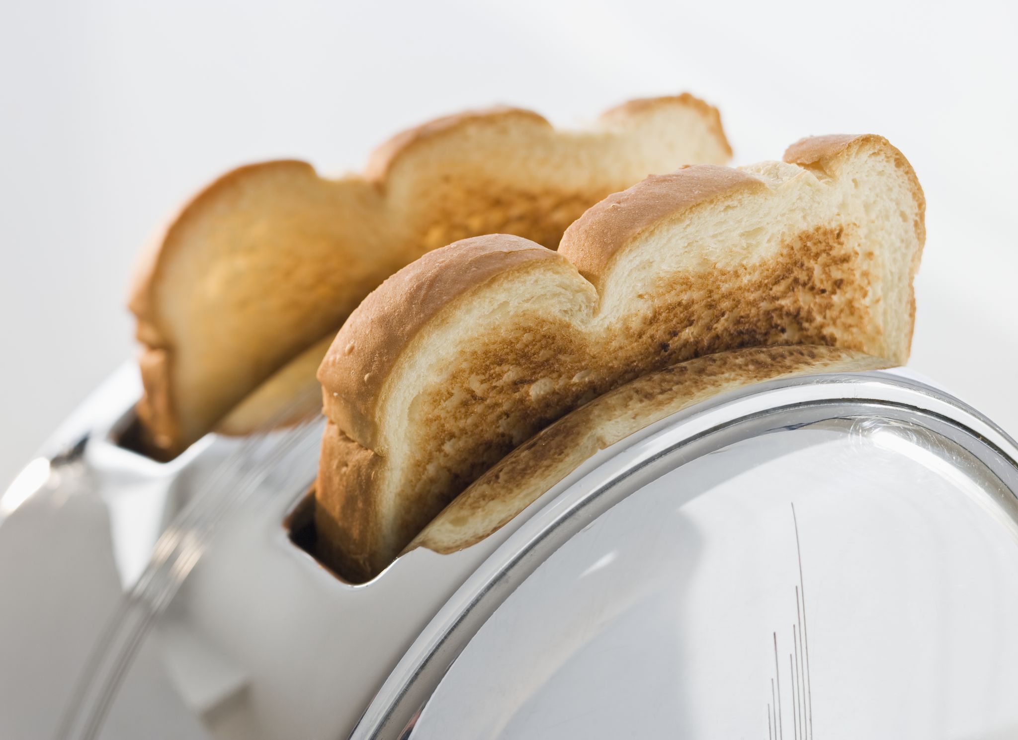 Toaster with popped up toasts, close-up