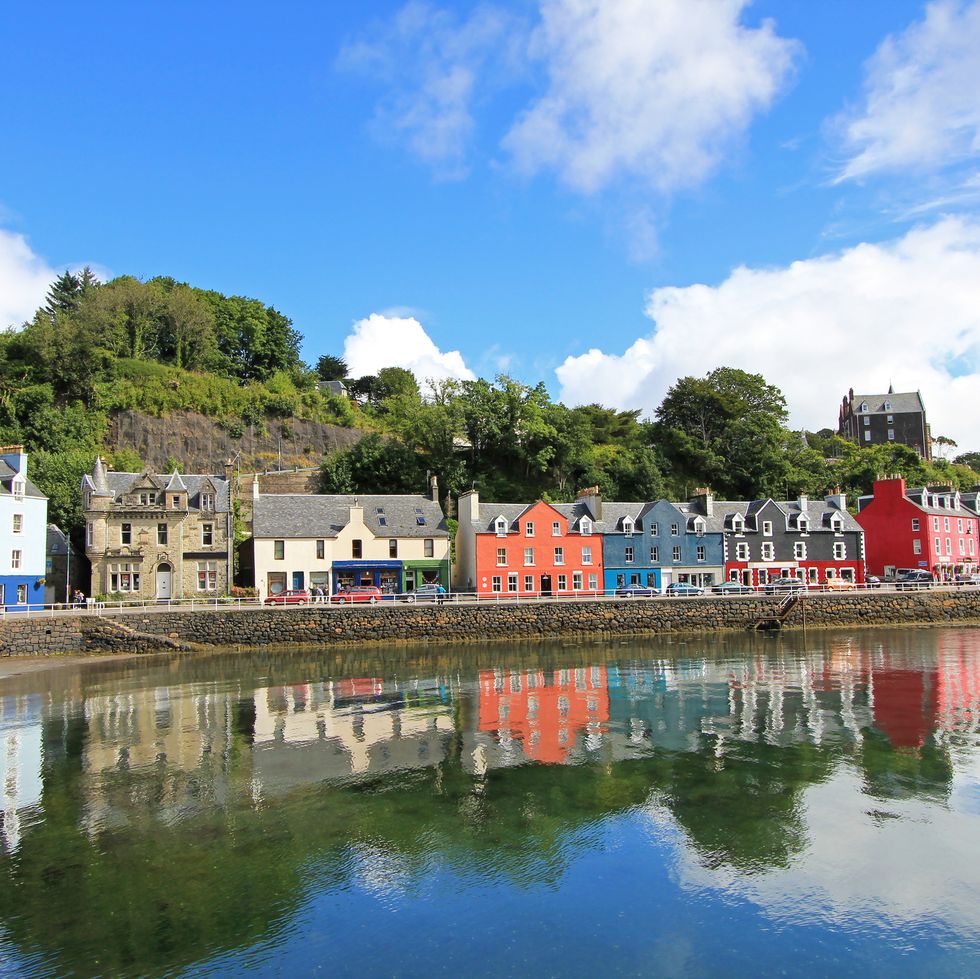 Tobermory town, capital of the Isle of Mull in the Scottish Inner Hebrides, Scotland, United Kingdom