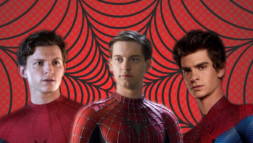 spiderman, tobey maguire, andrew garfield and tom holland
