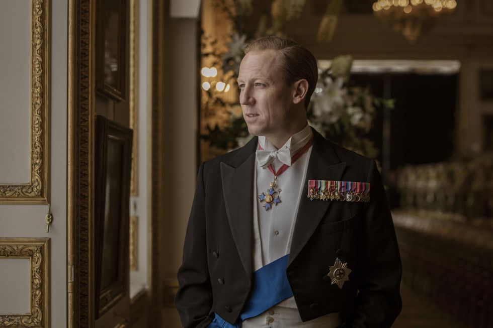 Tobias Menzies as Prince Philip in The Crown season three