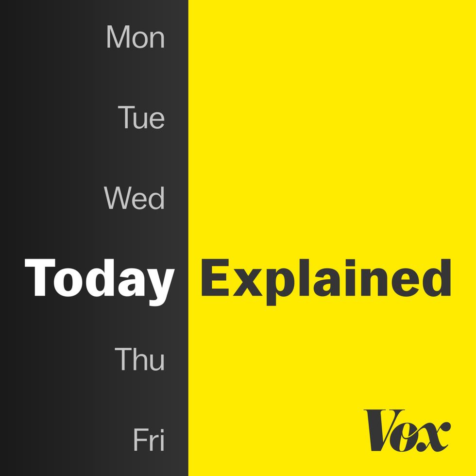 Logo for Vox's daily news podcast, Today Explained